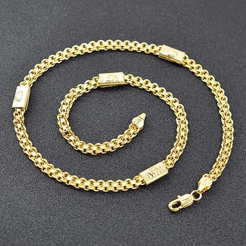 ZEADear Jewelry 2022 18K Gold Plated Small Size Dubai Necklace With Chain For Men Women Hip Hop Necklace Wholesale Accessaries