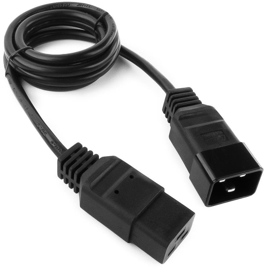 Kabel przedłużający serwerowy IEC320 C19 na C20 1.5m Gembird
