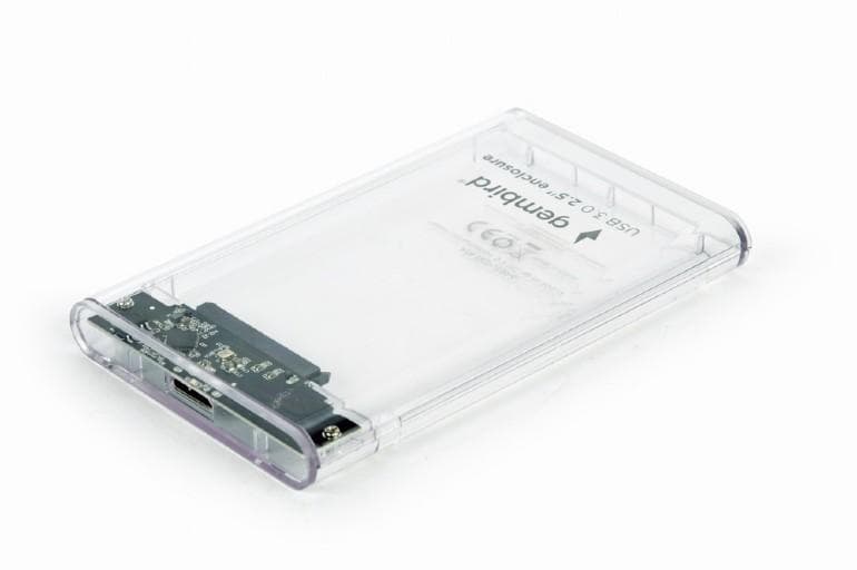 Obudowa zewnętrzna Gembird na dysk 2.5&amp;quot; SATA HDD USB 3.0 (przezroczysta)