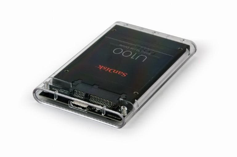 Obudowa zewnętrzna Gembird na dysk 2.5&amp;quot; SATA HDD USB 3.0 (przezroczysta)