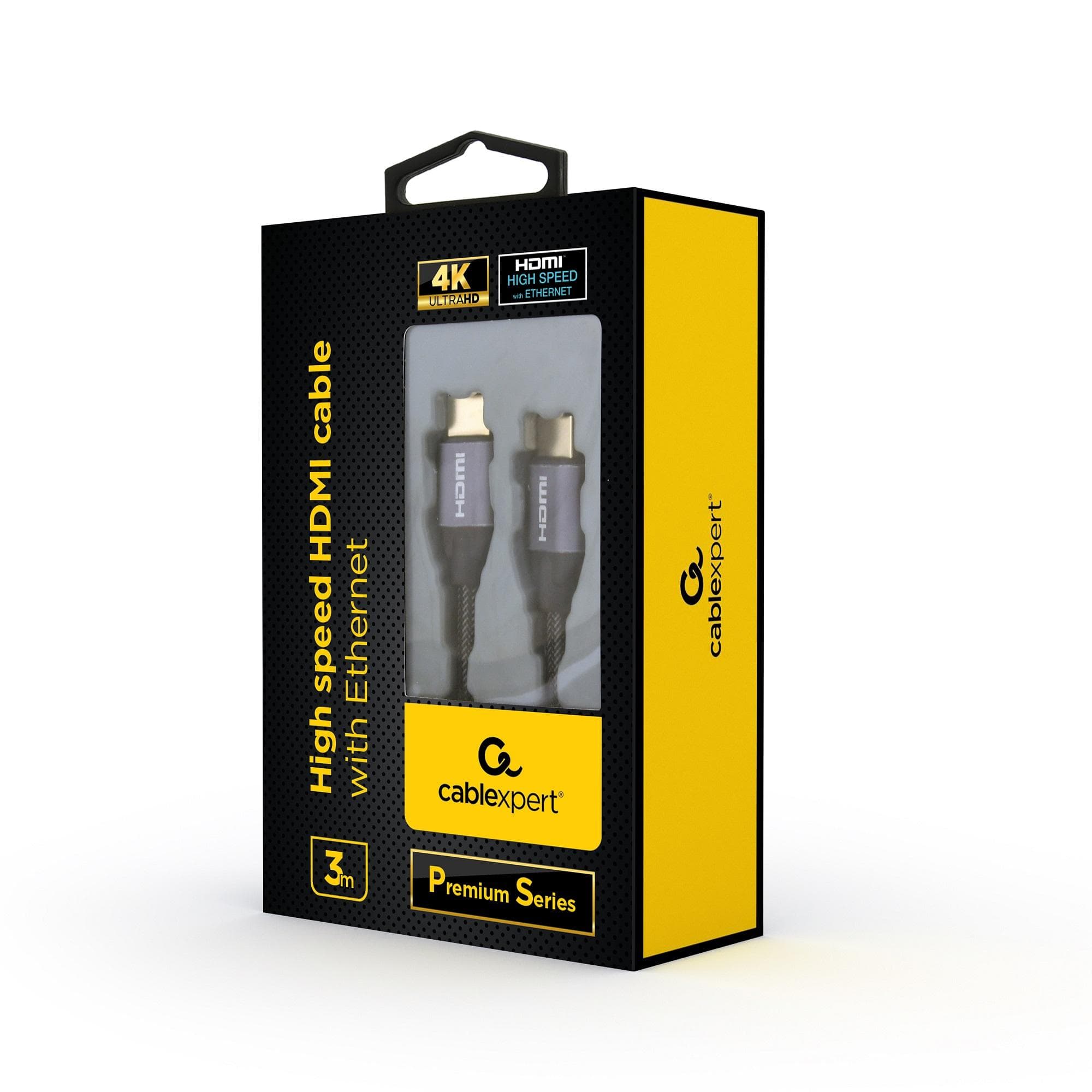 Kabel HDMI-HDMI M/M High Speed v2.0 4K UHD Ethernet seria &amp;quot;Premium&amp;quot; Gembird (3 m)