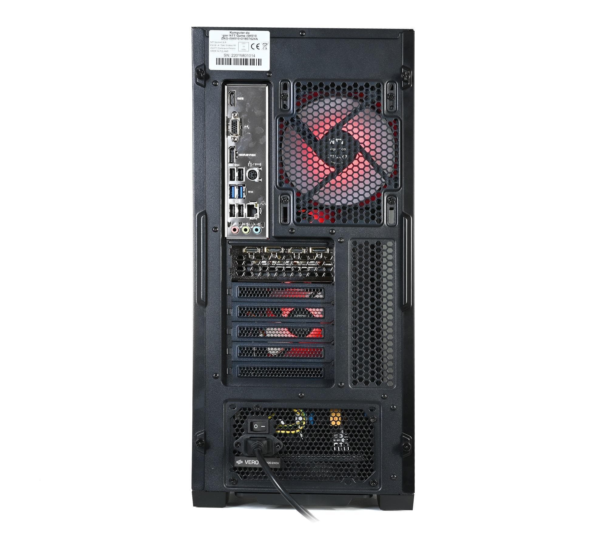 Komputer NTT Game Pro i5 12400F, RTX 3050 8GB, 16GB RAM, 1TB SSD, W11H