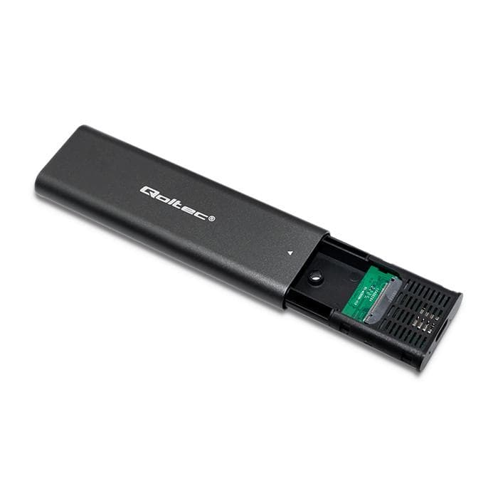 Obudowa zewnętrzna Qoltec do dysk&amp;oacute;w M.2 SSD NVME PCI-E USB typ C Czarna
