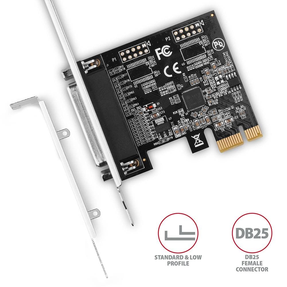 Kontroler PCIe Axagon PCEA-P1N 1x port r&amp;oacute;wnoległy (LPT) SP &amp;amp; LP