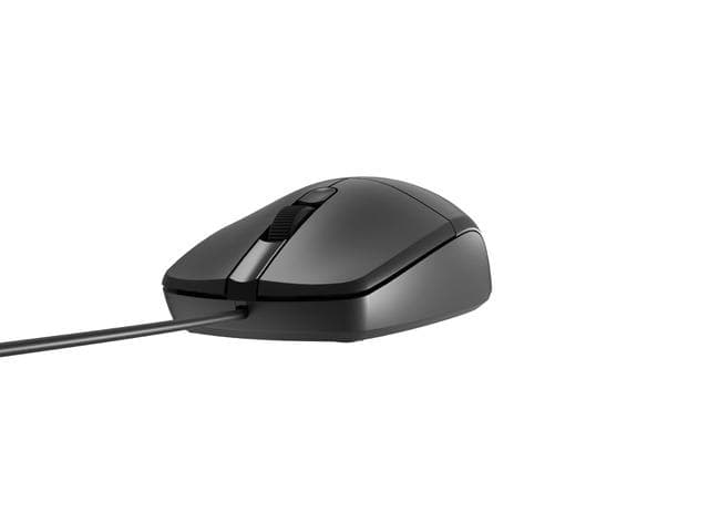 Mysz RUFF PLUS  przewodowa optyczna, 1200 DPI, 3 przyciski, USB, 1.8m czarna