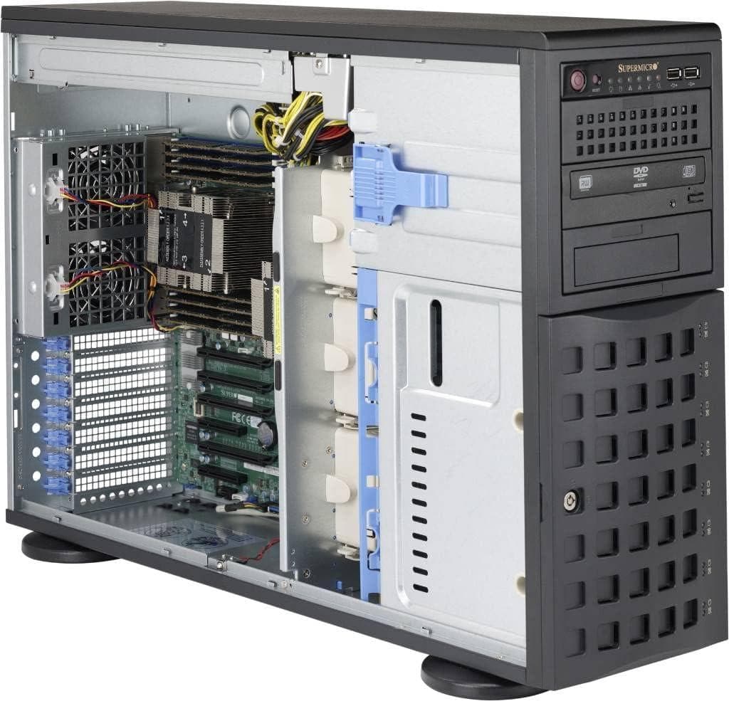 Serwer Supermicro 4208S25  --- TOWER / 4U, 8 x SATA RAID 1,10,5, Xeon&amp;reg; 4410T, 2 x 960GB SSD, 2 x 32GB RAM DDR5, 2 x LAN RJ45
