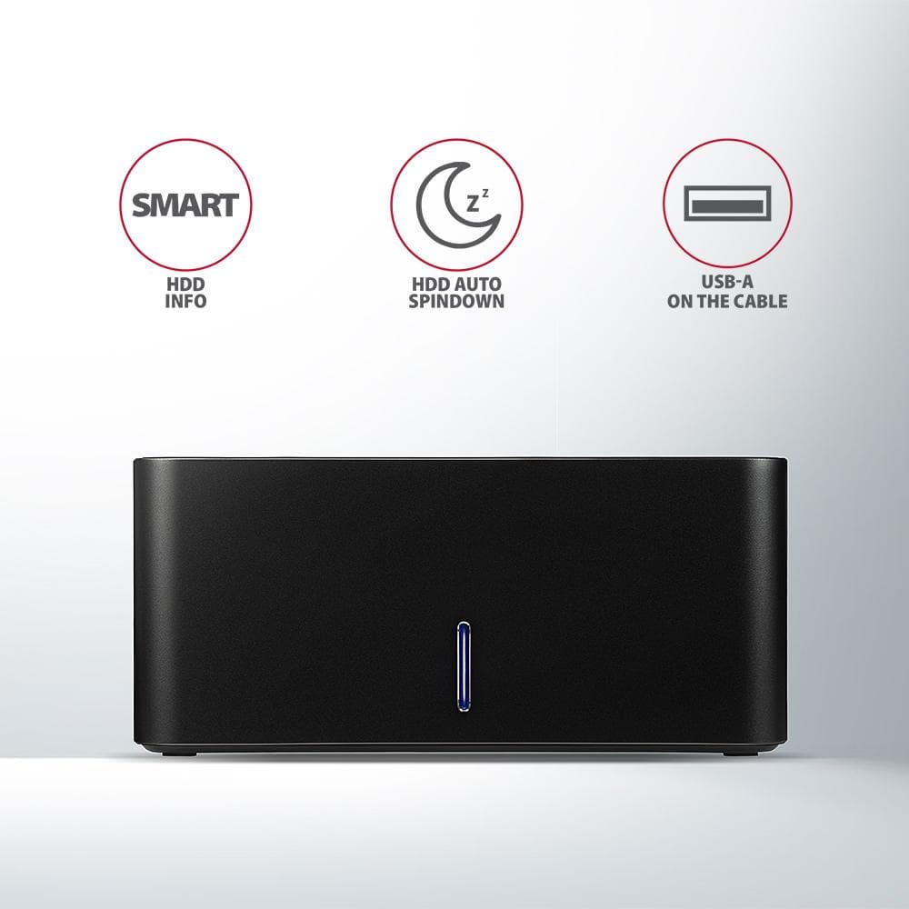 Stacja dokująca Axagon ADSA-SN USB-A 3.2 Gen1 - 1x SATA 6G, 2,5&amp;quot;/3,5&amp;quot; SSD/HDD