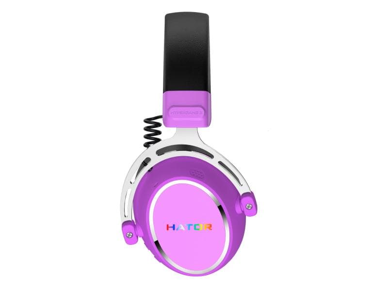 Słuchawki dla graczy Hator HYPERGANG 3 Wireless bezprzewodowe fioletowe