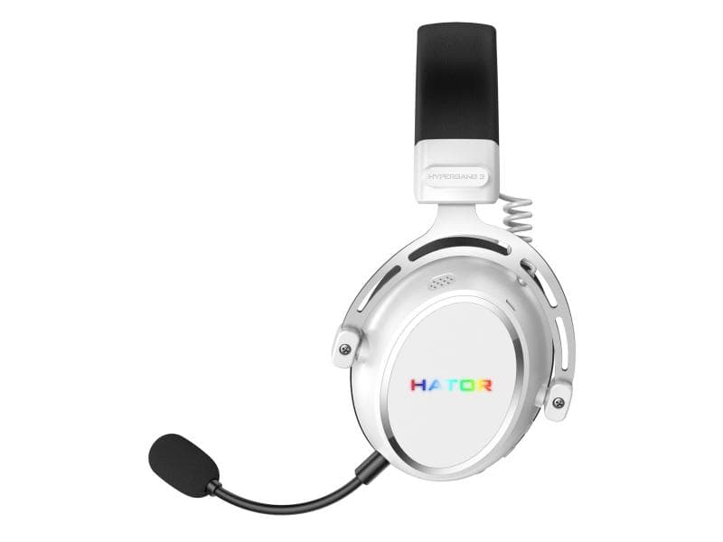 Słuchawki dla graczy Hator HYPERGANG 3 Wireless bezprzewodowe białe