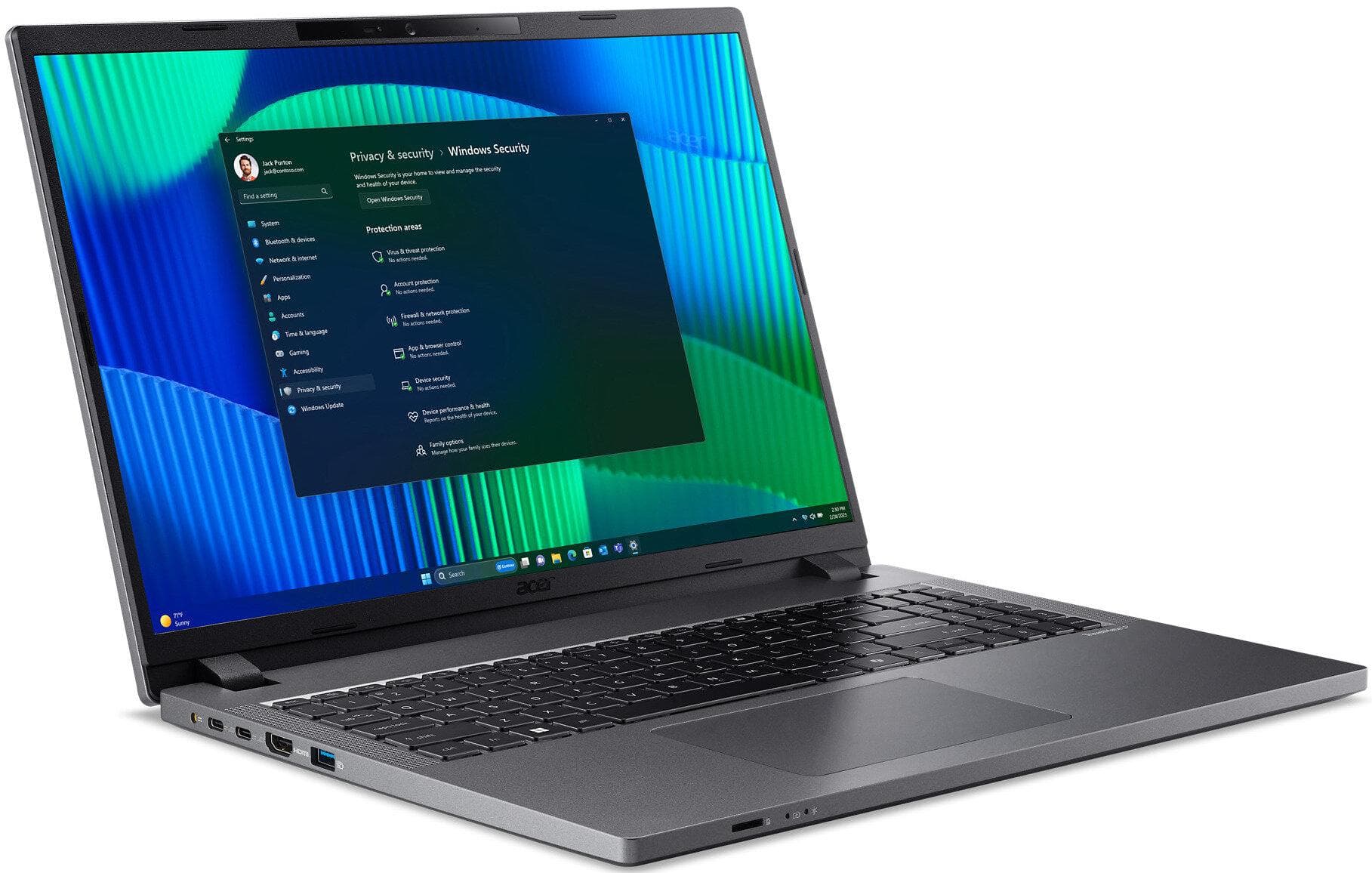 Notebook Acer Travelmate P2 TMP216-41-TCO 16&amp;quot;WUXGA IPS/R5 PRO 7535U/16GB DDR5/512GB/DOS/3y D2D