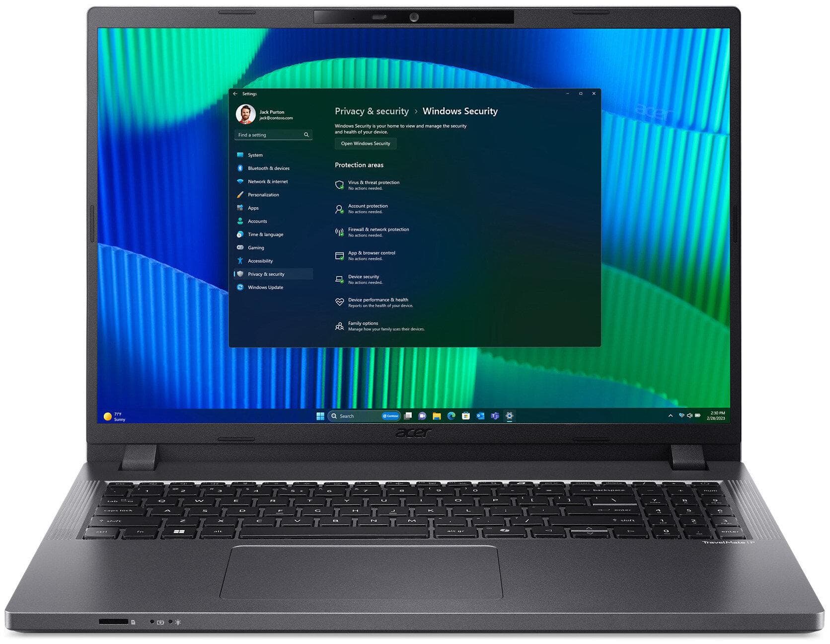 Notebook Acer Travelmate P2 TMP216-41-TCO 16&amp;quot;WUXGA IPS/R5 PRO 7535U/16GB DDR5/512GB/DOS/3y D2D
