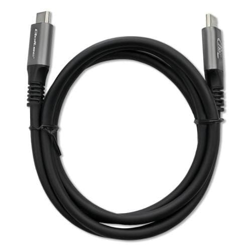 Kabel USB-C Qoltec PD 240W USB4 Thunderbolt 3/4 4K 40Gb/s 1m czarny