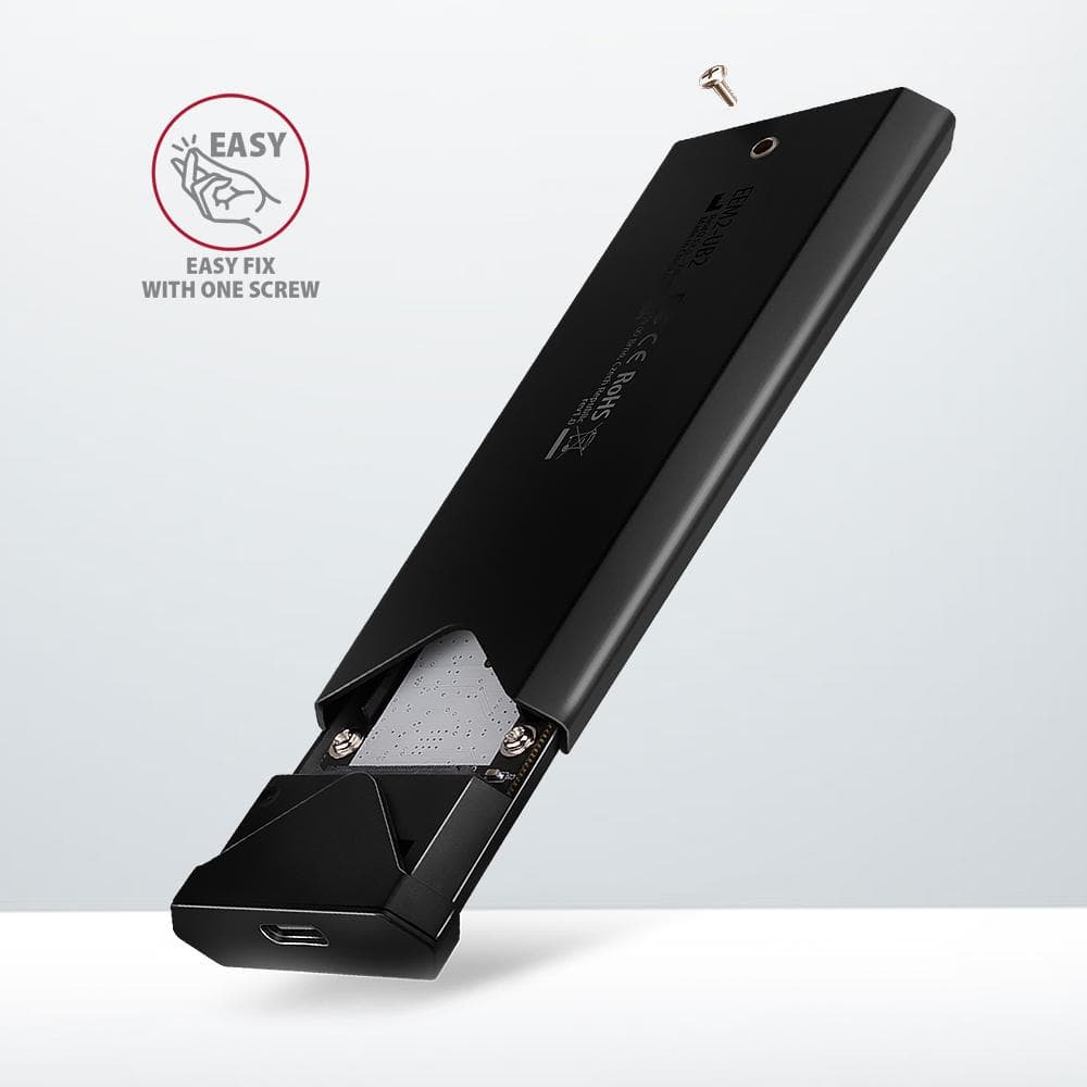 Obudowa zewnętrzna Axagon do dysk&amp;oacute;w M.2 NVMe SSD/ USB-C 3.2 G2 czarna