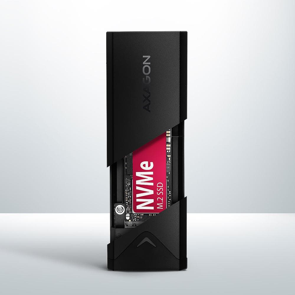 Obudowa zewnętrzna Axagon do dysk&amp;oacute;w M.2 NVMe SSD/ USB-C 3.2 G2 czarna
