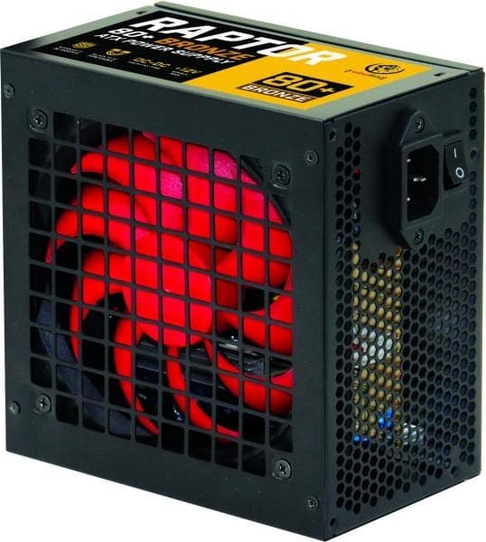 Zasilacz Rebeltec Raptor 600W, 80+ BRONZE, APFC, SINGLE RAIL 12V, DC-DC, 120mm FAN SILENT