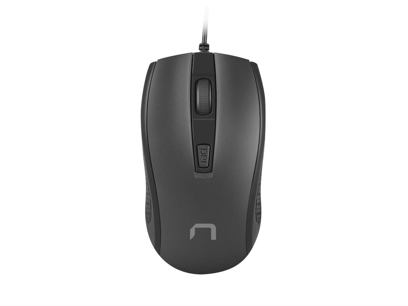 Mysz Natec Hoopoe 2 przewodowa optyczna, 1600 DPI, 3 przyciski, USB, 1.8m, czarna / NATEC