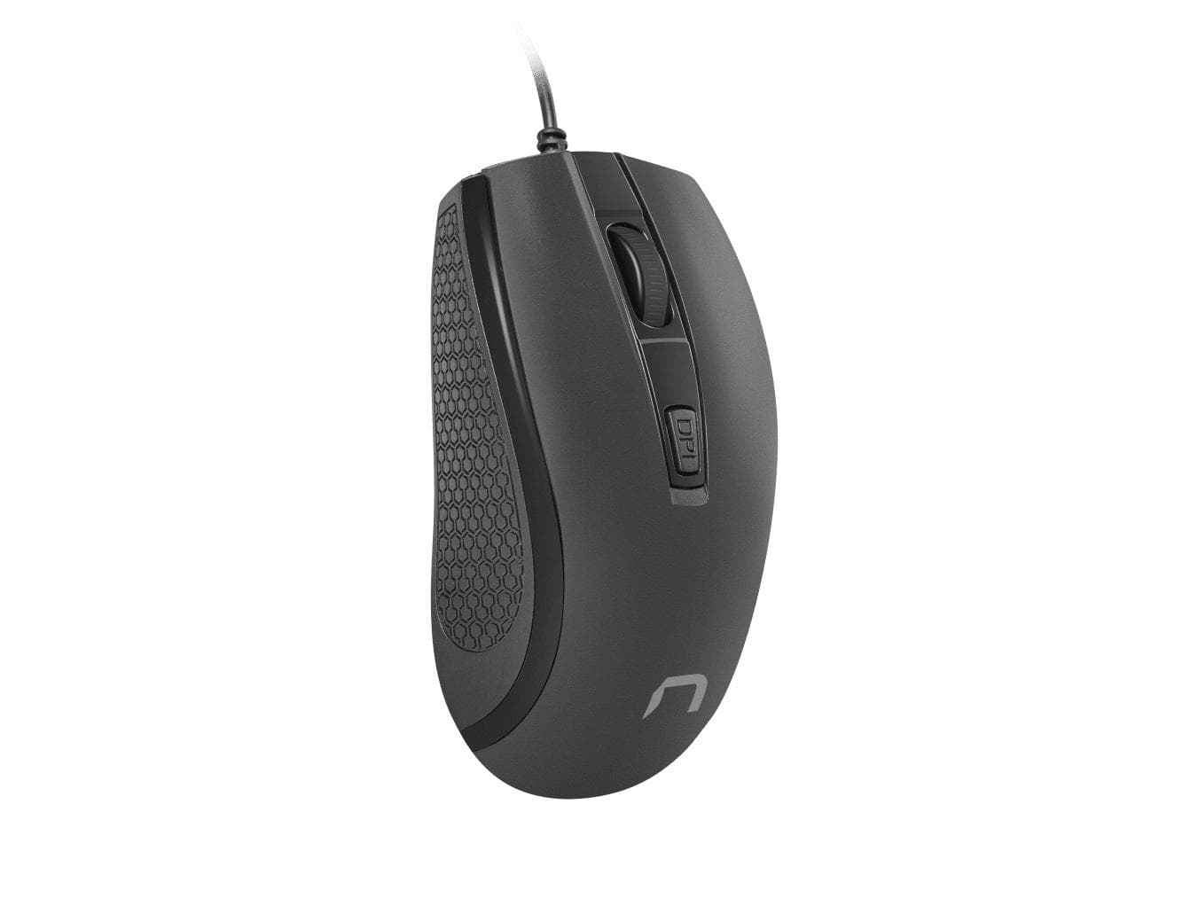 Mysz Natec Hoopoe 2 przewodowa optyczna, 1600 DPI, 3 przyciski, USB, 1.8m, czarna / NATEC