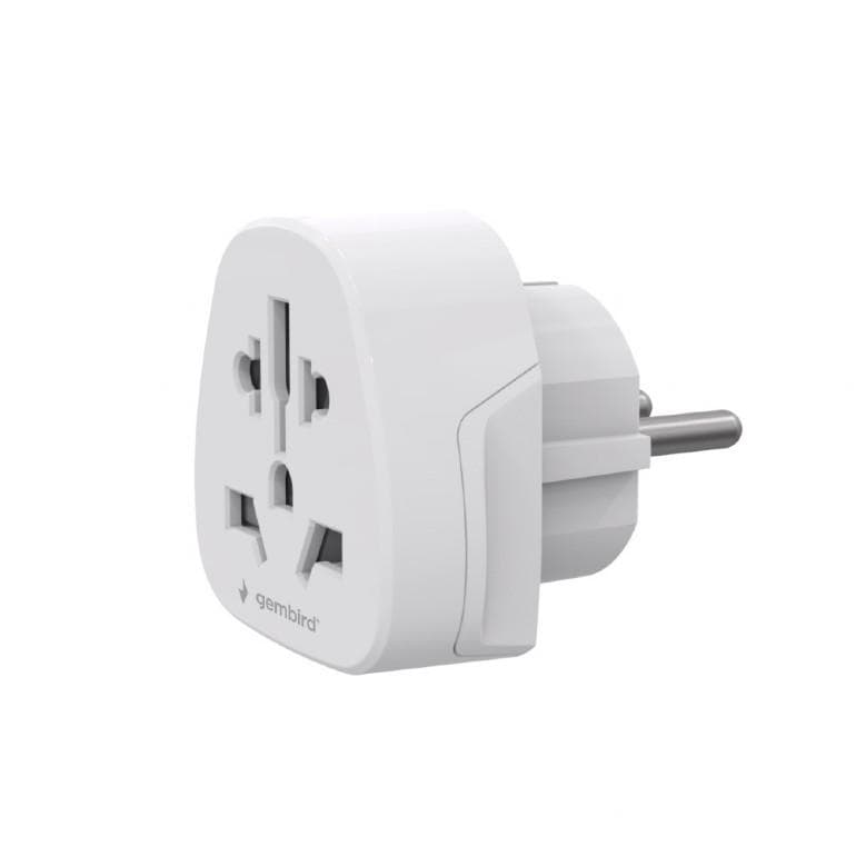 Adapter zasilania Gembird gniazdo World - wtyk EU